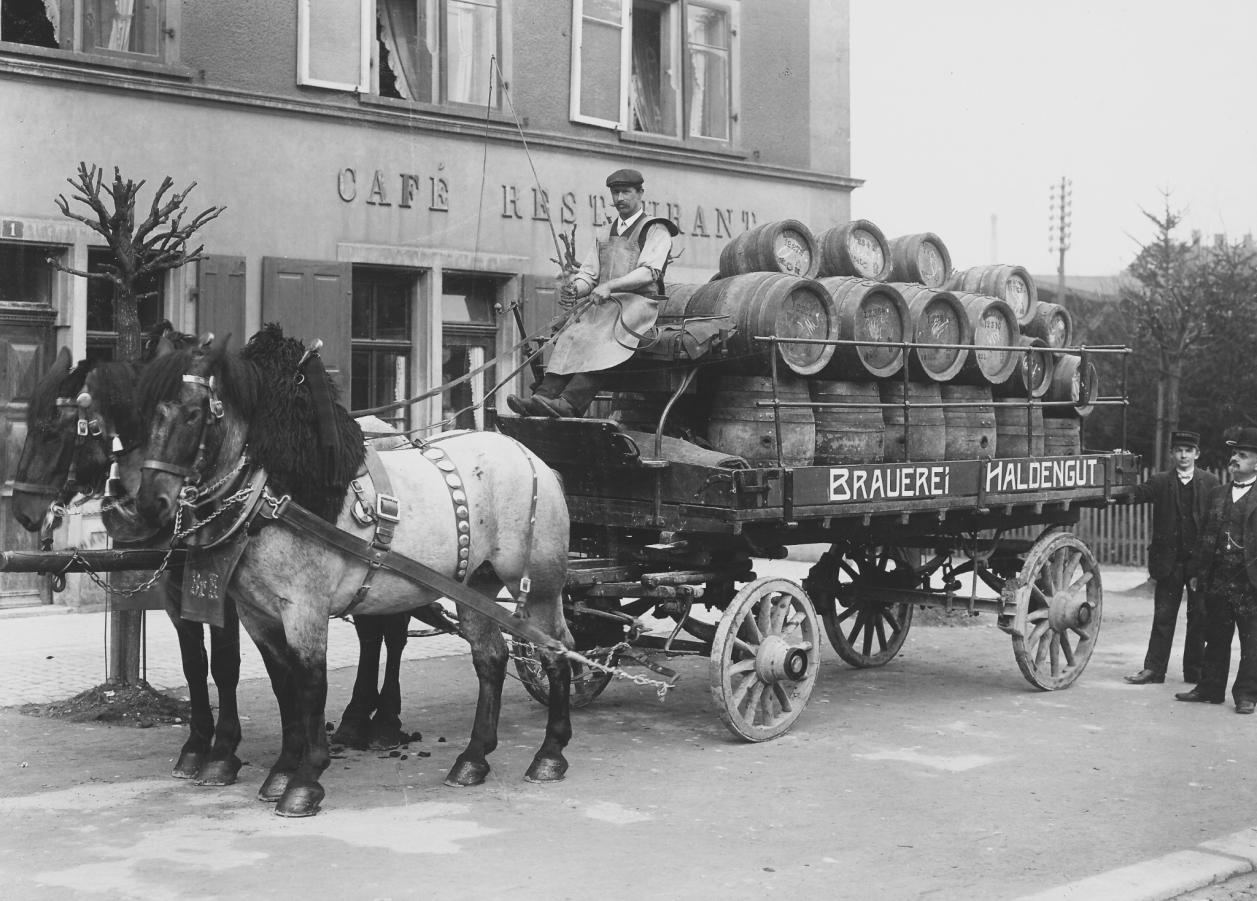 Pferdewagen Brauerei Haldengut